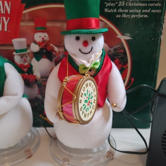 VINTAGE Mr. Christmas Animated Musical SNOWMAN SYMPHONY PLAYS 25 CAROLS … - Picture 8 of 11